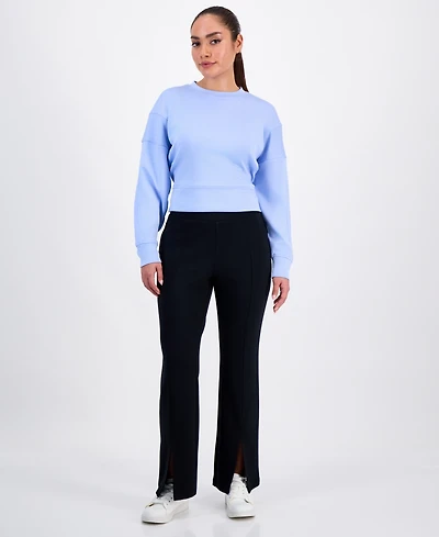 I.n.c. International Concepts Petite Pull-On Flare-Slit-Hem Sweatpants, Macy's Exclusive