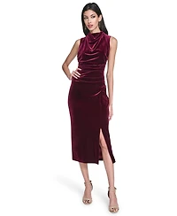 Vince Camuto Women's Cowl Neck Bodycon Midi Dress