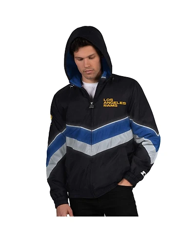 Starter Men's Black/Royal Los Angeles Rams Thursday Night Gridiron Full-Zip Jacket
