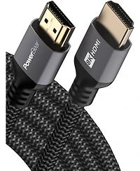 Powerbear Hdmi Cable 15' 8K 4K High Speed Braided Cord for Laptop Monitor PS5 Xbox Fire Tv