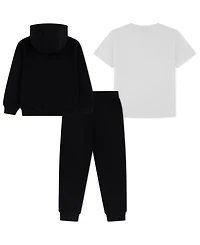 Nike Boy 4-7 Long-Sleeve Hoodie, T-Shirt and Jogger Pants, 3-Piece Set