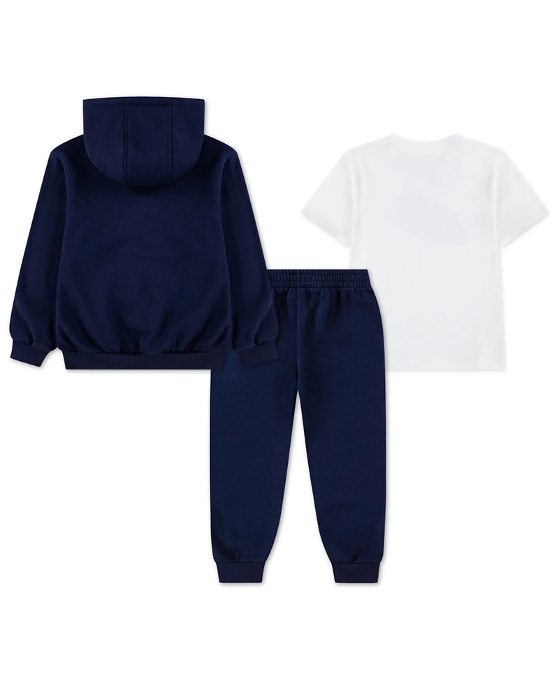 Nike Boy 4-7 Long-Sleeve Hoodie, T-Shirt and Jogger Pants, 3-Piece Set