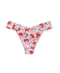 Hanky Panky Women's Printed Signature Lace Original Rise Thong Underwear