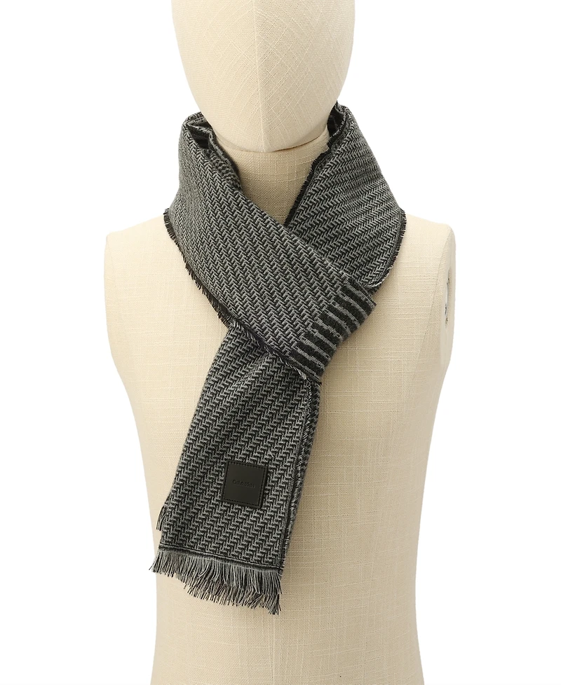 Calvin Klein Mixed Pattern Yarn Dye Scarf