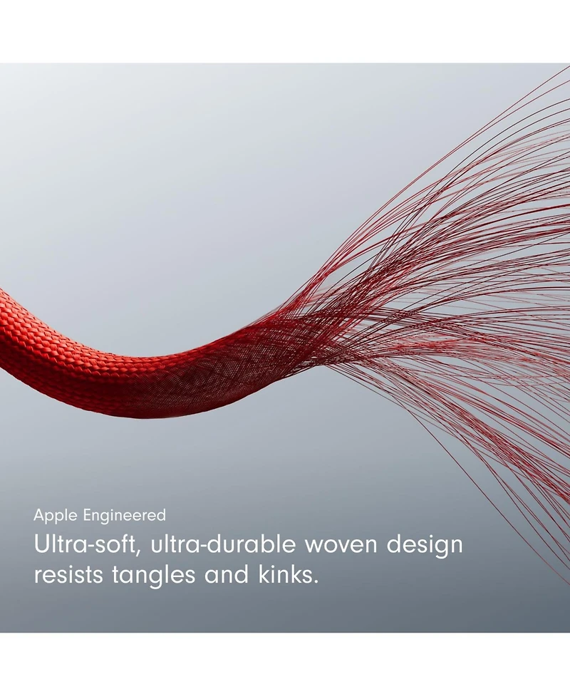 Beats Usb-c to Lightning Woven Cable (1.5 m) - Rapid Red