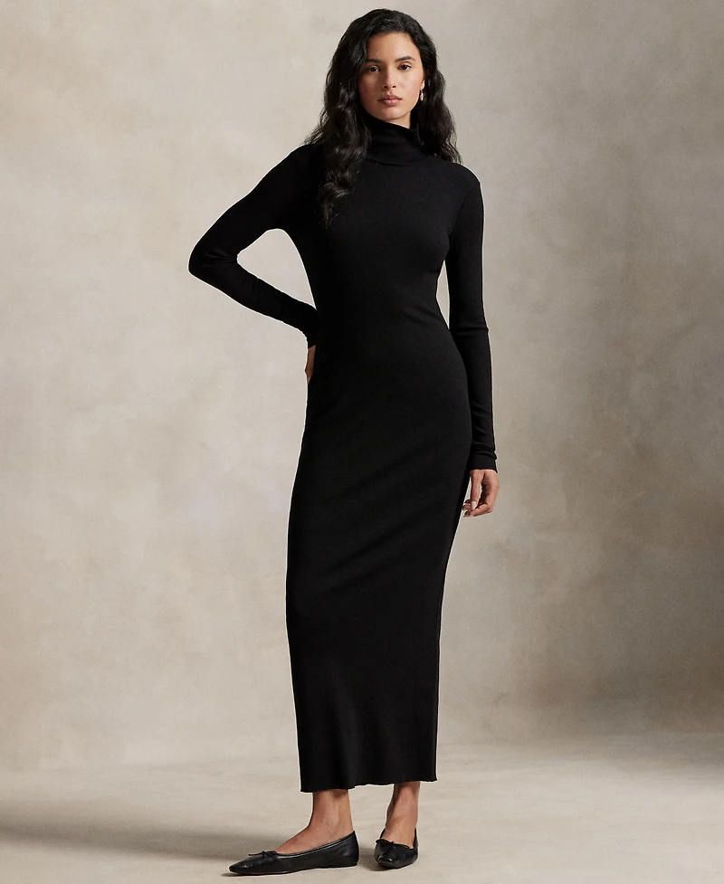Polo Ralph Lauren Women's Ribbed Turtleneck Dress