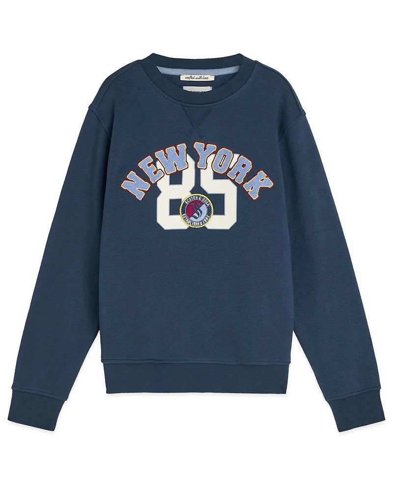 Scotch & Soda Boys Toddler 4T-7T Long Sleeve Graphic Fleece Hoodie