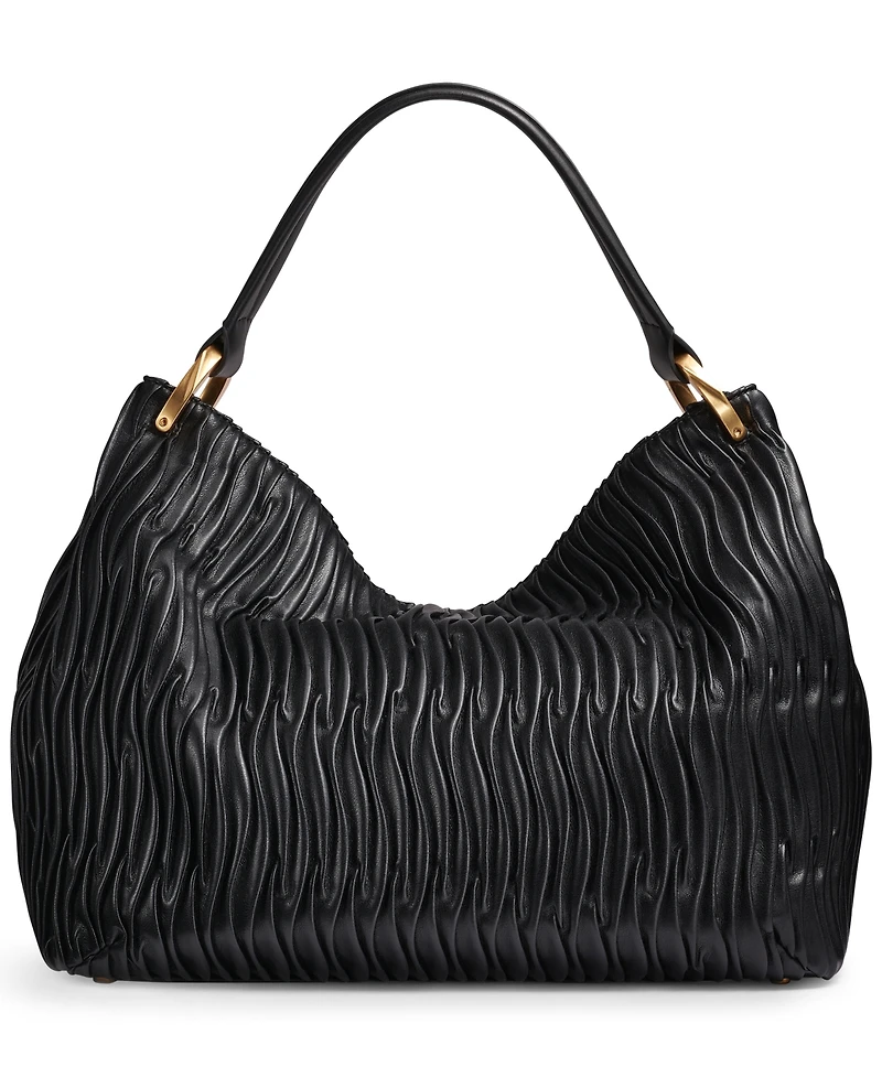 Donna Karan New York Glenwood Pleated Large Shoulder Handbag