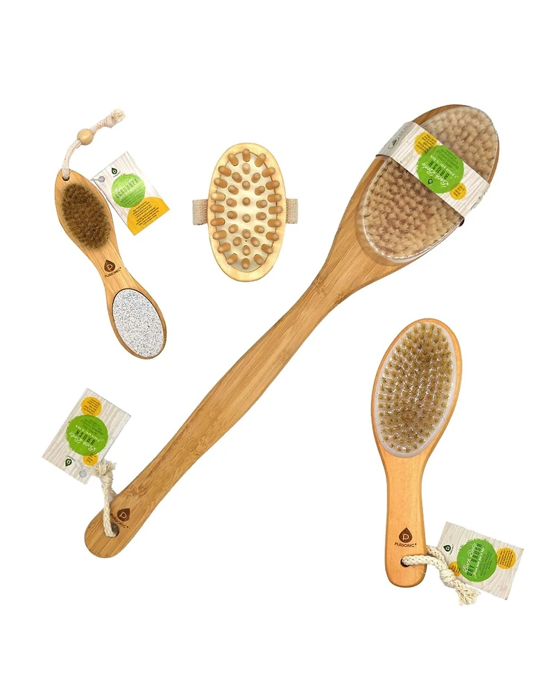 Pursonic Deep Exfoliation and Massage Brush Set
