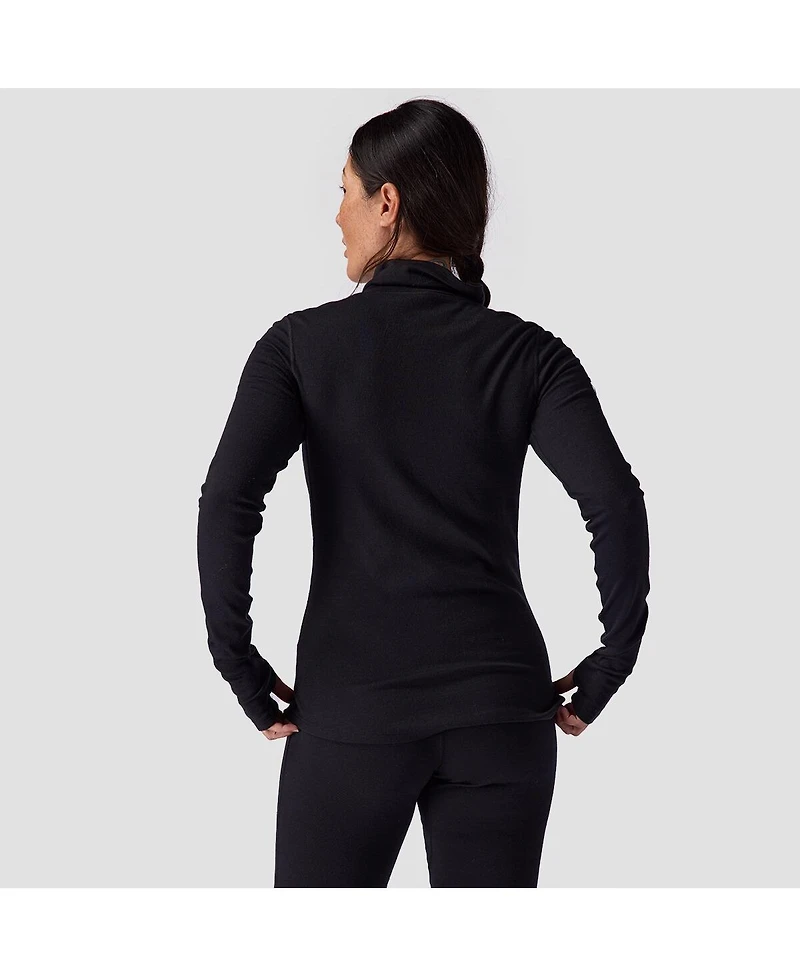 Backcountry Women's Cedars Rws Merino Mid-Wt Baselayer Funnel Neck Top Midweight Long Underwear Tops