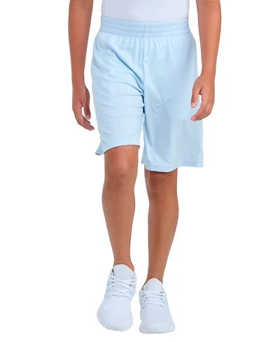 adidas Boys 8-20 Elastic Waistband Essentials Big Logo Shorts