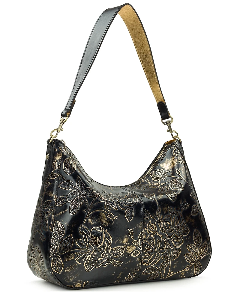 Patricia Nash Athani Bark Leaves Shoulder Handbag