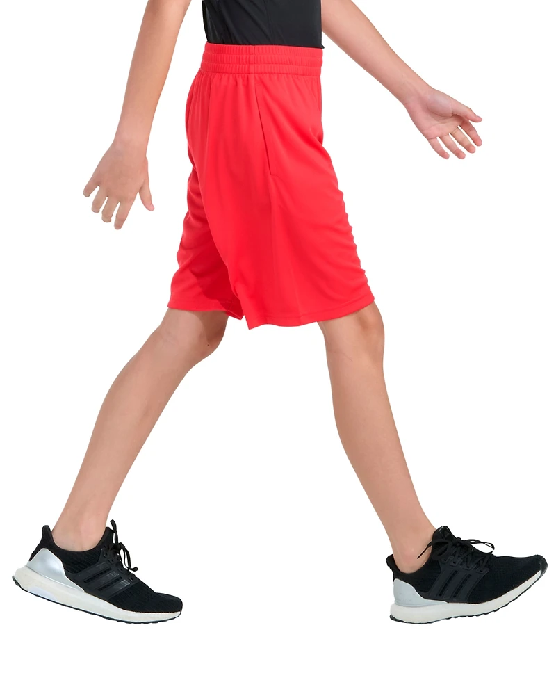 adidas Boys 8-20 Elastic Waistband Essentials Big Logo Shorts