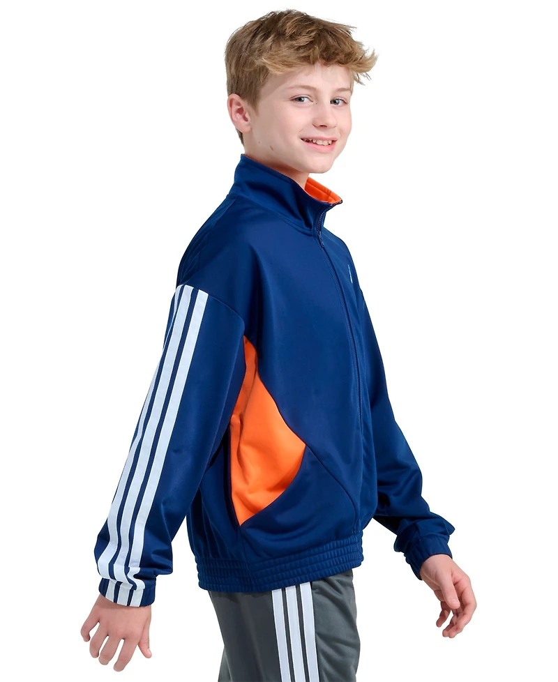adidas Boys 8-20 Long-Sleeve Sport Block Jacket