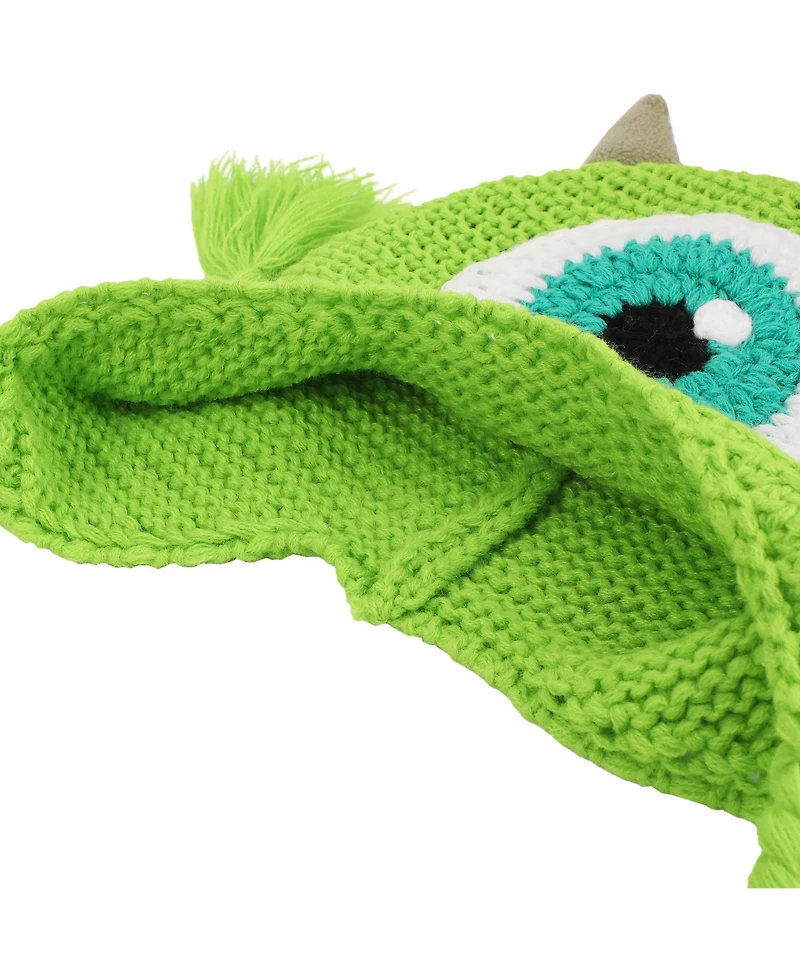 Monsters Inc. Men's Mike Wazowski Face With Fleece Horns Laplander