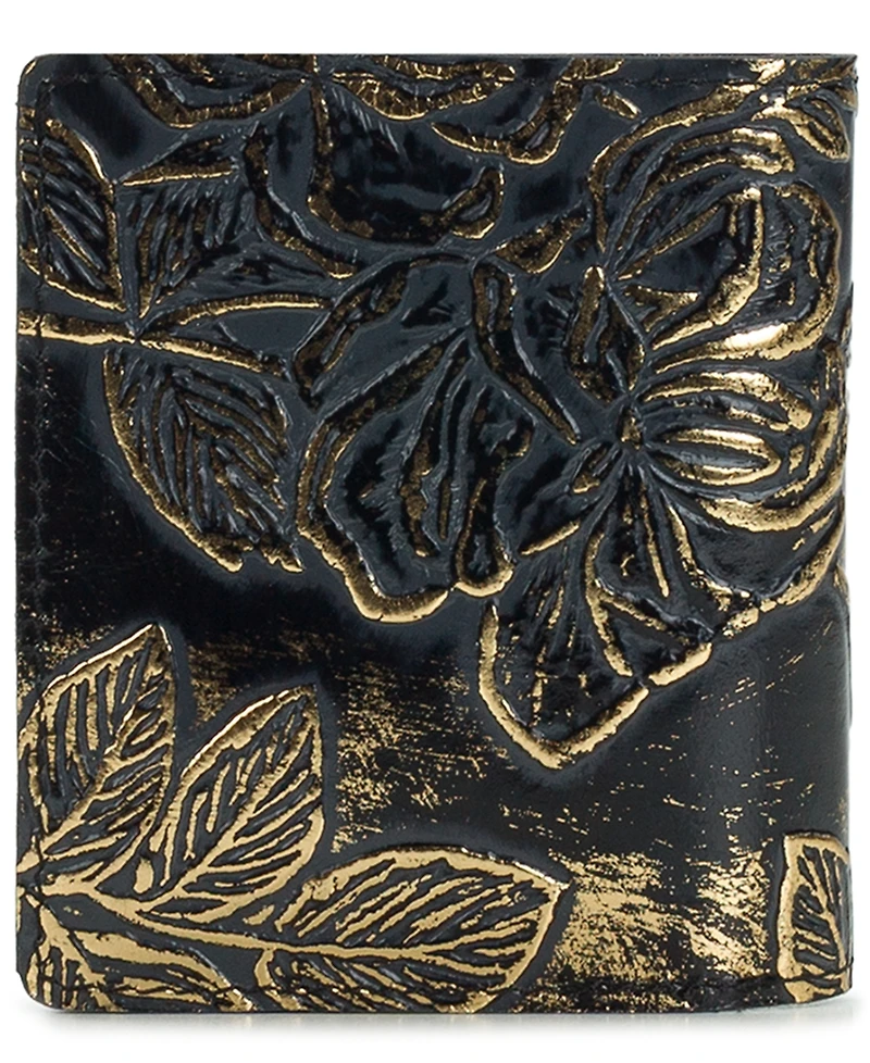 Patricia Nash Linette Bark Leaves Snap Wallet