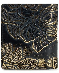 Patricia Nash Linette Bark Leaves Snap Wallet