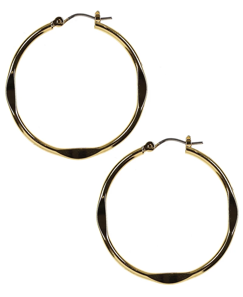 Nine West Gold-Tone Hoop Earrings