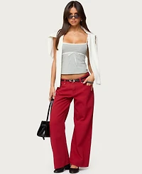Edikted Women's Roman Low Rise Slouchy Jeans
