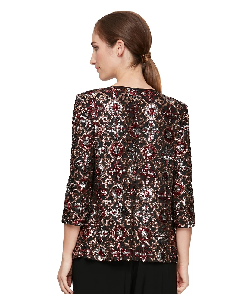 Alex Evenings Women's Twinset Jacket