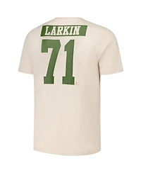LevelWear Men's Dylan Larkin Khaki Detroit Red Wings 2024 Nhl Military Appreciation Richmond Delta Player Name Number T-Shirt