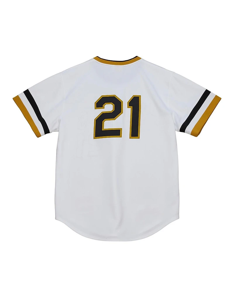 Mitchell & Ness Men's Roberto Clemente White Pittsburgh Pirates Cooperstown Collection Authentic Jersey