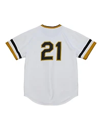 Mitchell & Ness Men's Roberto Clemente White Pittsburgh Pirates Cooperstown Collection Authentic Jersey