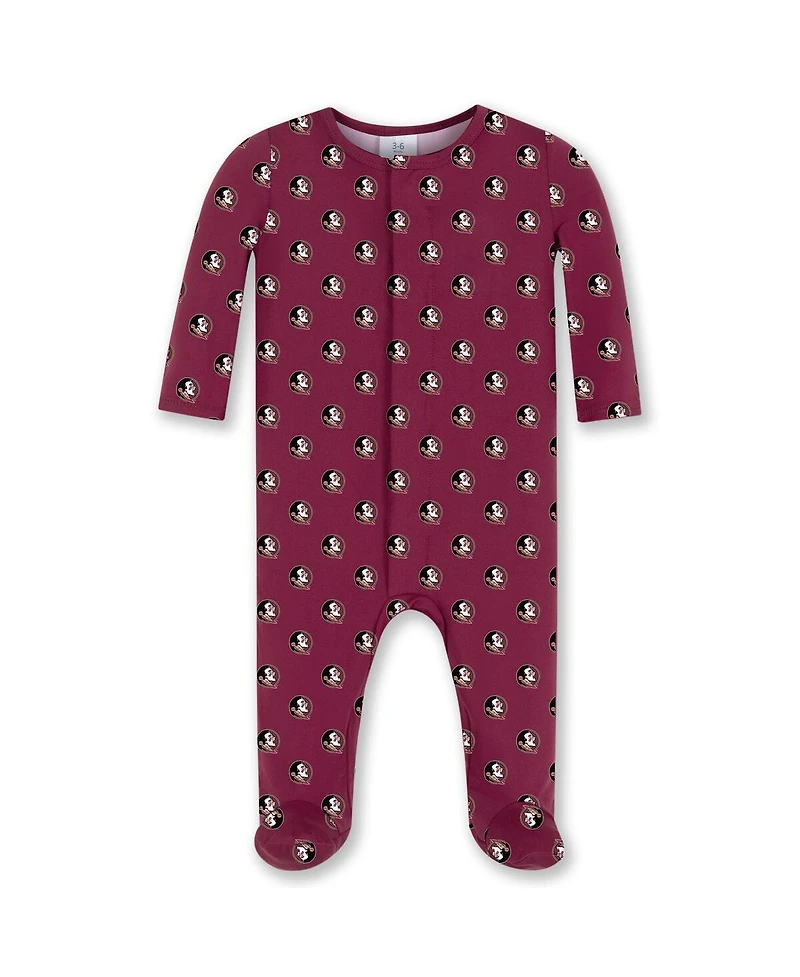 ZooZatz Baby Boys and Girls Garnet Florida State Seminoles Magnetic Closure Sleeper