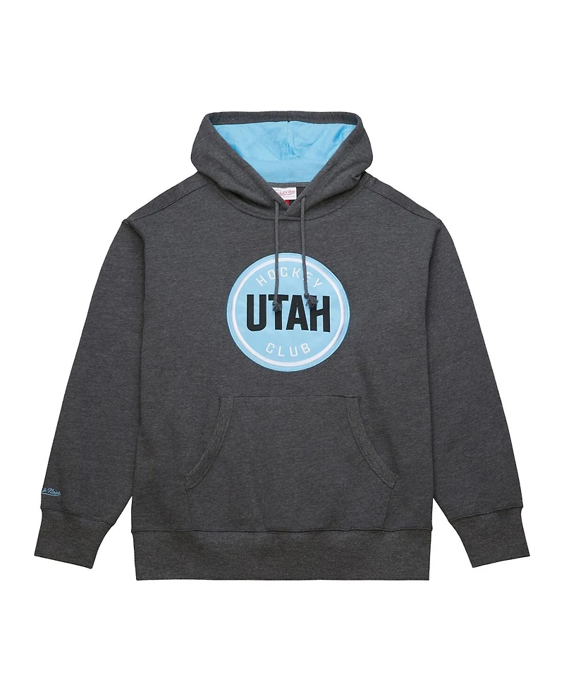 Mitchell & Ness Men's Anthracite Utah Hockey Club Playoff Pullover Hoodie