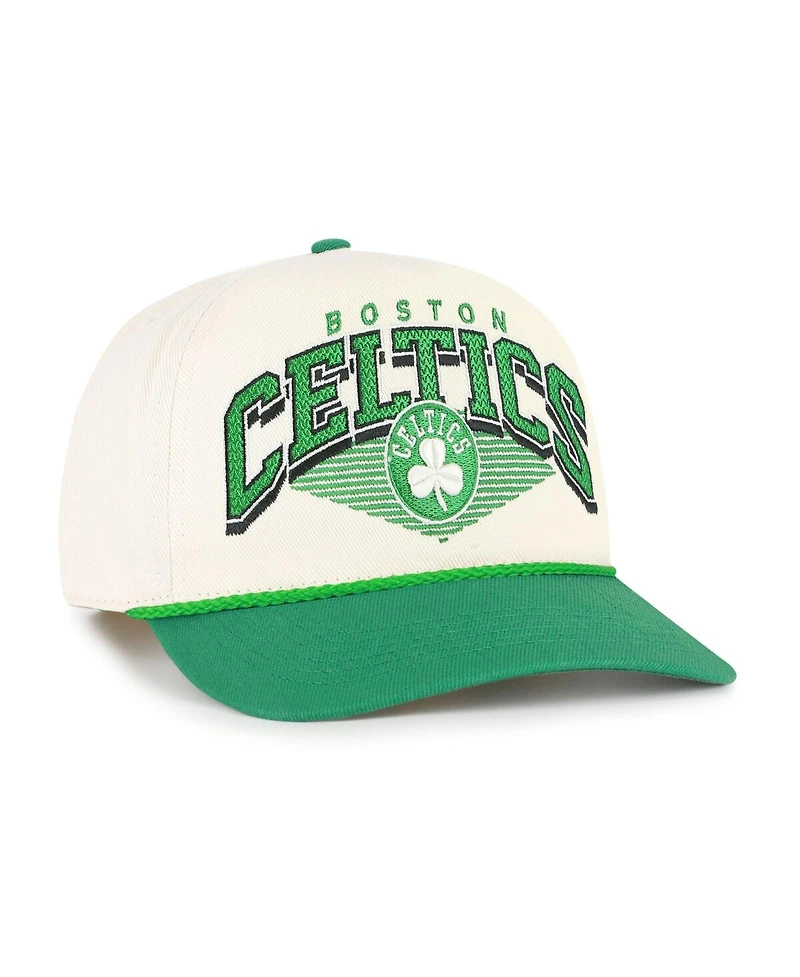 '47 Brand Men's Cream/Kelly Green Boston Celtics Pomona Two-Tone Rope Hitch Adjustable Hat