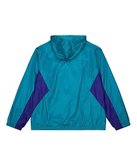 Mitchell & Ness Men's Teal Charlotte Hornets Playmaker Full-Zip Windbreaker Jacket