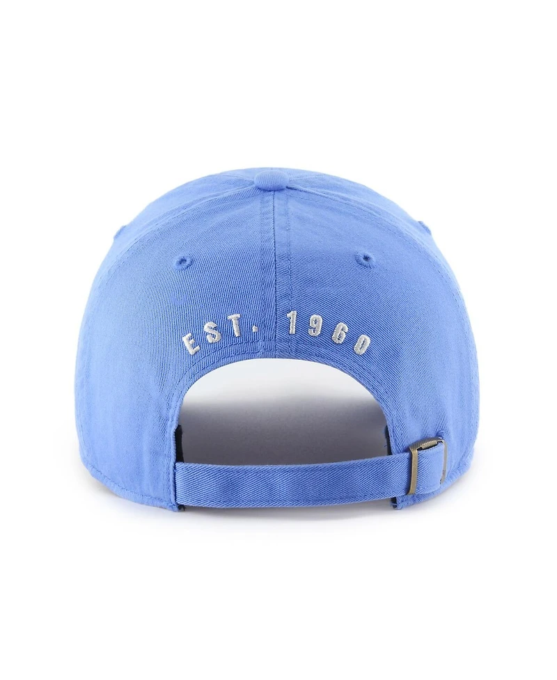 '47 Brand Men's Light Blue Houston Oilers Hard Hat Clean Up Adjustable Hat