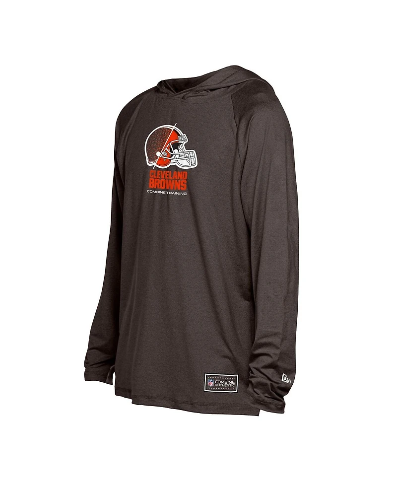 New Era Men's Brown Cleveland Browns Functional Fandom Hoodie