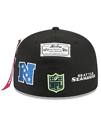 New Era x Alpha Industries Men's Black Seattle Seahawks 59FIFTY Fitted Hat