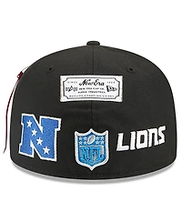 New Era x Alpha Industries Men's Black Detroit Lions 59FIFTY Fitted Hat