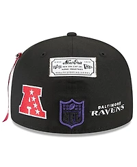 New Era x Alpha Industries Men's Black Baltimore Ravens 59FIFTY Fitted Hat