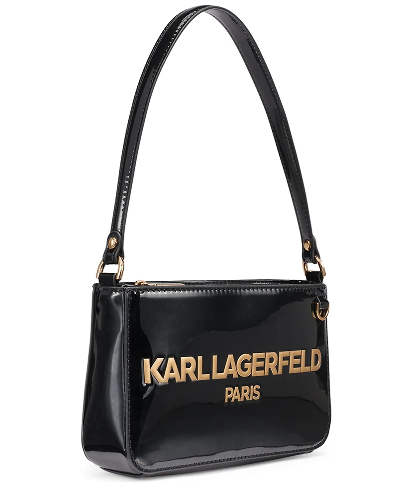Karl Lagerfeld Paris Kristina Demi Small Shoulder Zipper Bag