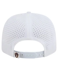 New Era Men's White Milwaukee Brewers Coolera 9SEVENTY Adjustable Hat