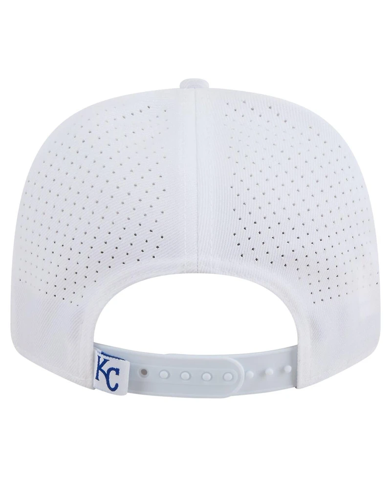 New Era Men's White Kansas City Royals Coolera 9SEVENTY Adjustable Hat