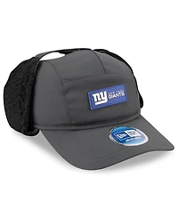 New Era Men's Charcoal New York Giants 2025 Sideline Cold Weather Runner Dog Ear Adjustable Hat