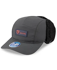New Era Men's Charcoal Chicago Bears 2025 Sideline Cold Weather Runner Dog Ear Adjustable Hat