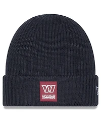 New Era Men's Charcoal Washington Commanders 2025 Sideline Cold Weather Cuffed Knit Hat