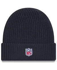 New Era Men's Charcoal Minnesota Vikings 2025 Sideline Cold Weather Cuffed Knit Hat