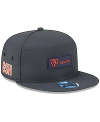 New Era Men's Charcoal Chicago Bears 2025 Sideline Cold Weather Split Panel 9FIFTY Snapback Hat
