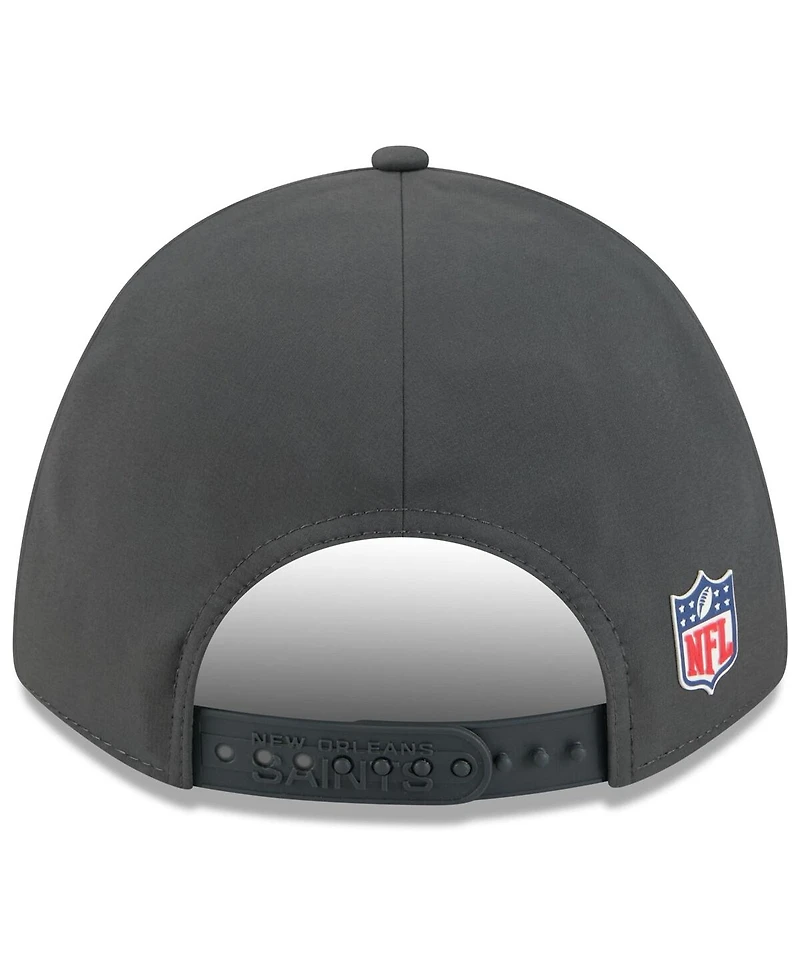 New Era Men's Charcoal New Orleans Saints 2025 Sideline Cold Weather 9FORTY M-Crown Adjustable Hat