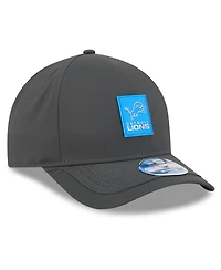New Era Men's Charcoal Detroit Lions 2025 Sideline Cold Weather 9FORTY M-Crown Adjustable Hat