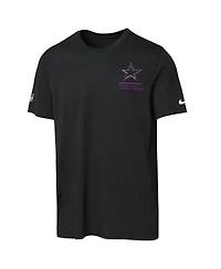 Nike Big Boys and Girls Black Dallas Cowboys 2025 Nfl Crucial Catch Tri-Blend Dri-fit T-Shirt