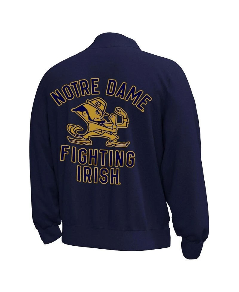 Under Armour Men's Navy Notre Dame Fighting Irish Gameday Icon Full-Snap Fleece Jacket