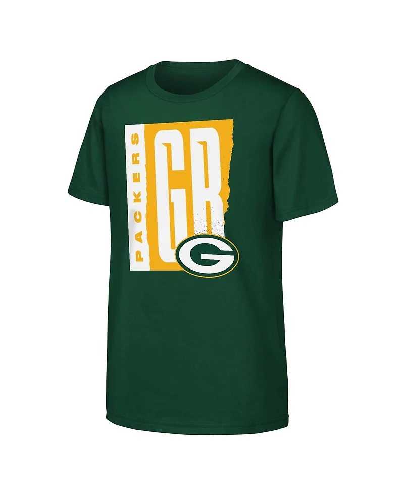Outerstuff Big Boys and Girls Green Bay Packers Tear It Up T-Shirt