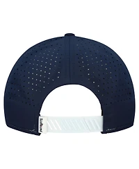 New Era Men's White/Navy New England Patriots Established Patch 9SEVENTY Adjustable Hat